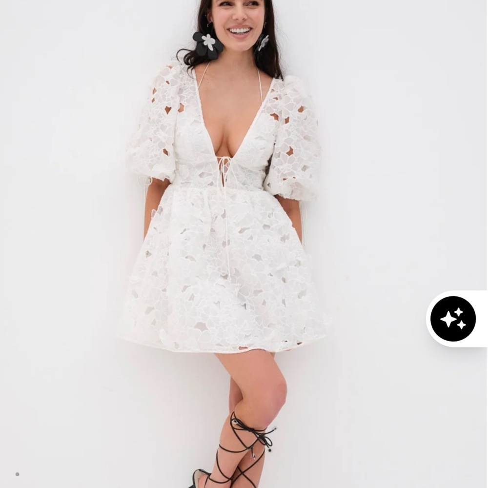 Leighton White Mini Dress - For Love and Lemons - XS